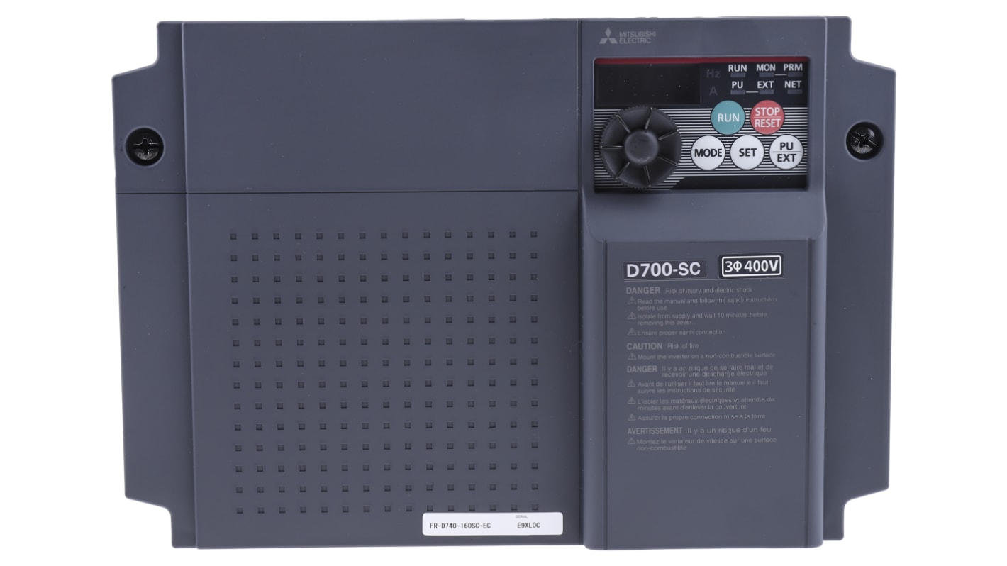 FR-D740-160SC-EC | 三菱電機 インバータ 7.5 kW 400 V ac 3相 FR-D740-160SC-EC | 三菱電機 インバータ 7.5 kW 400 V ac 3相