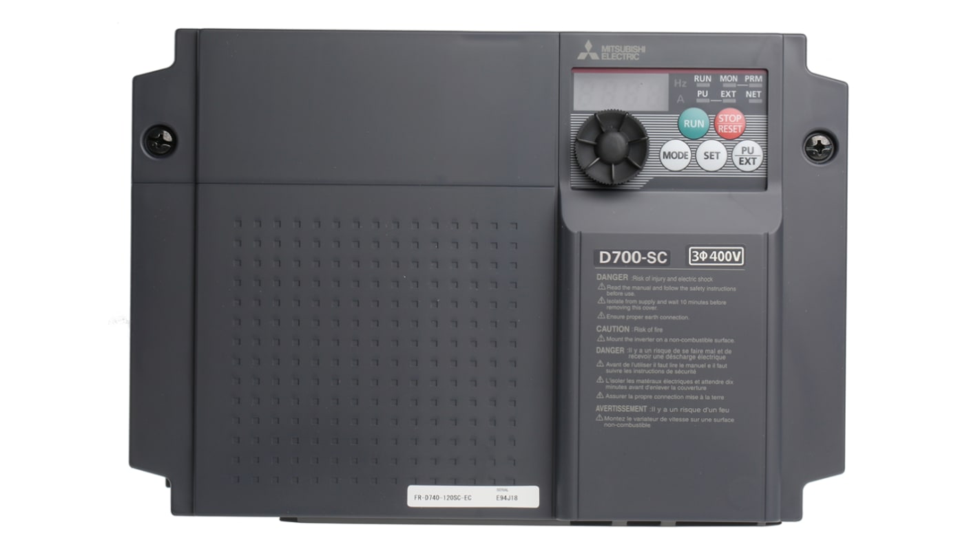 Rs-Online Inverter Mitsubishi Electric 5 5 kW 400 V c.a. 3 fasi 0.2 → 400Hz
