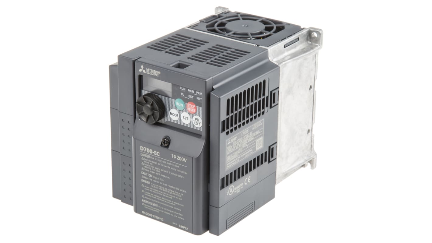 FR-D720S-070SC-EC | 三菱電機 インバータ 1.5 kW 230 V ac 1相 FR-D720S-070SC-EC | 三菱電機 インバータ 1.5 kW 230 V ac 1相