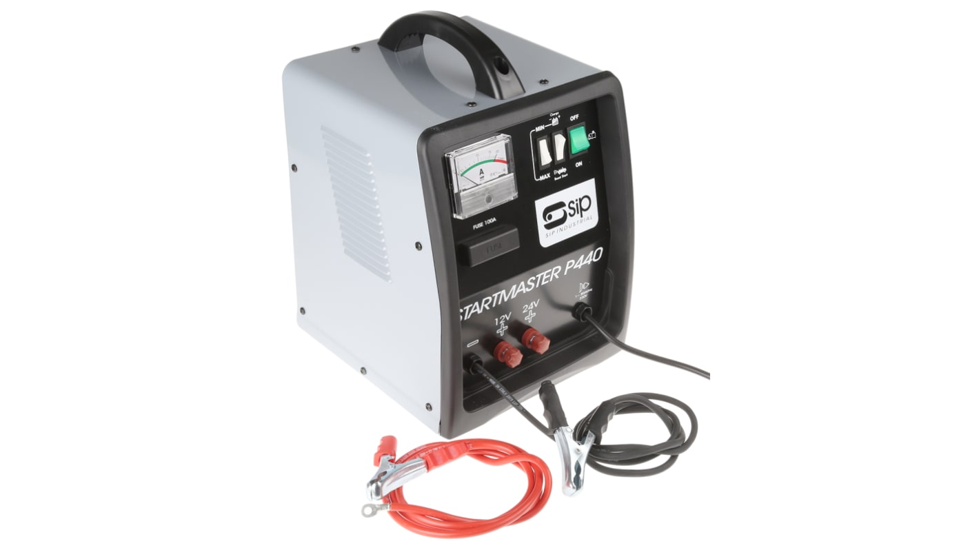 RS PRO Battery Charger For Lead Acid 12V 33A with UK plug