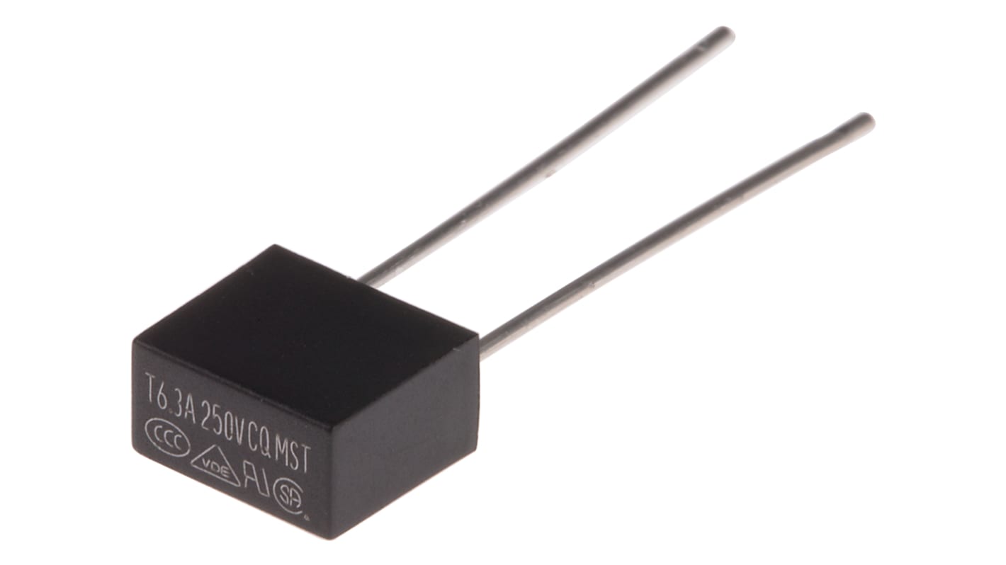 RS PRO PC Board Non Resettable Fuse, Radial 6.3A, 250V ac