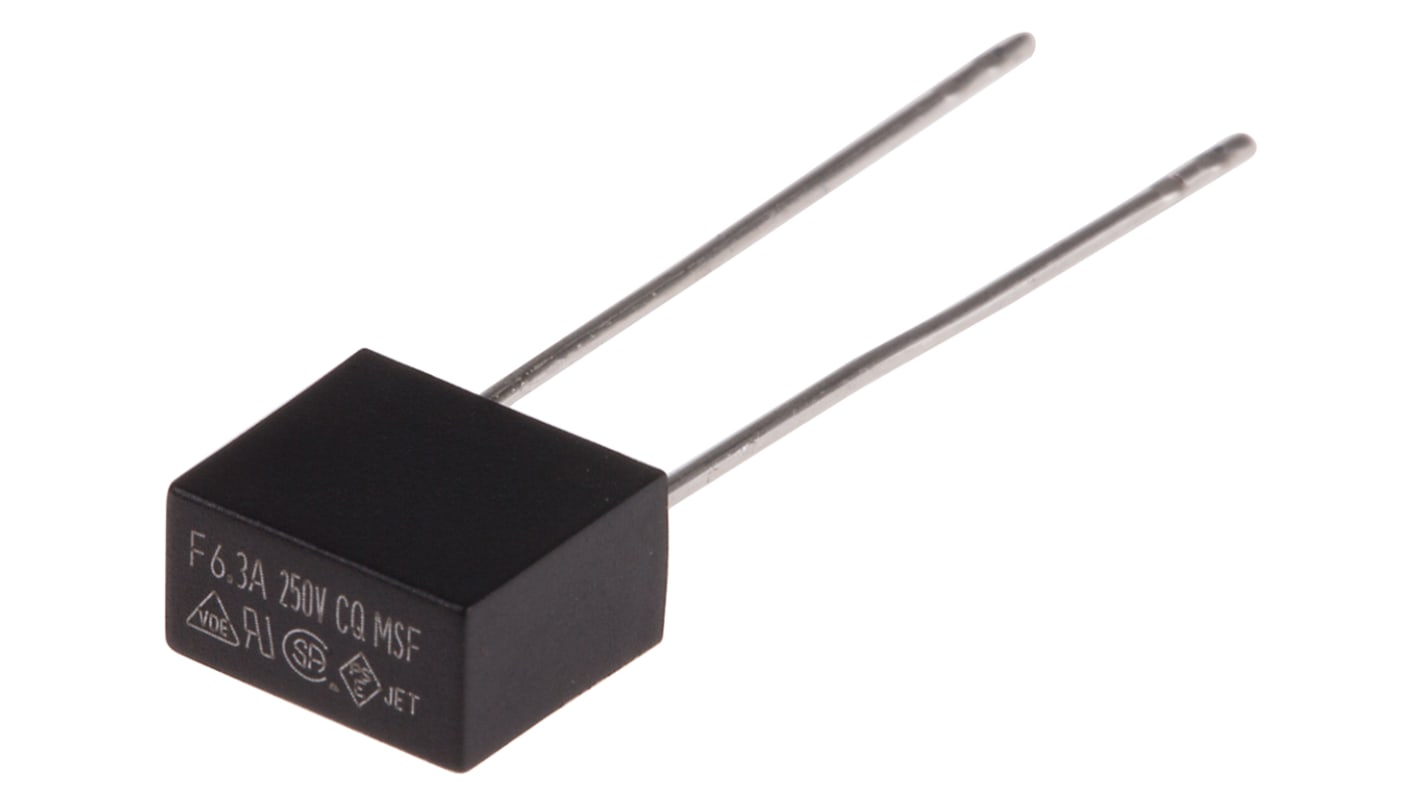RS PRO PC Board Non Resettable Fuse, Radial 6.3A, 250V
