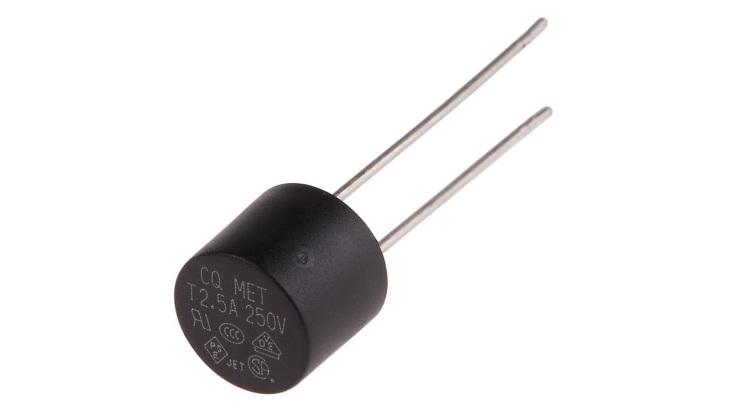 RS PRO PC Board Non Resettable Fuse, Radial 2.5A, 250V