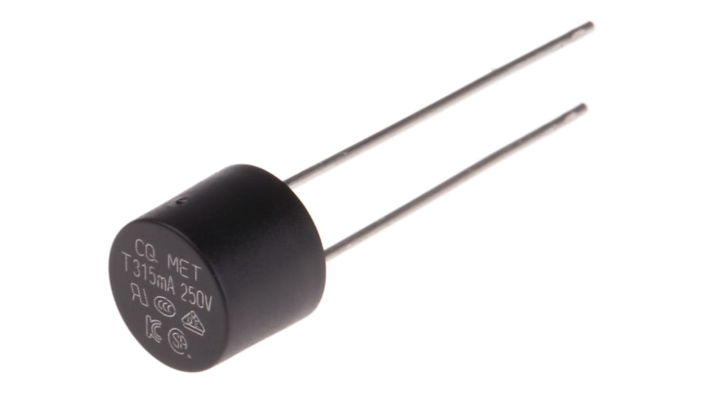 RS PRO PC Board Non Resettable Fuse, Radial 315mA, 250V