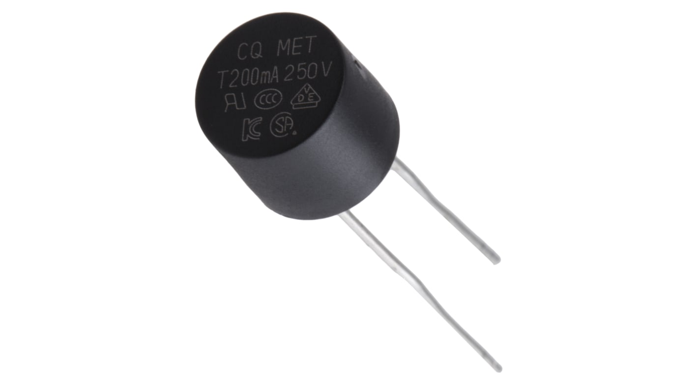 RS PRO SB一次性保险丝, 200mA, 250V, 径向, Φ8.35mm x 7.7mm高