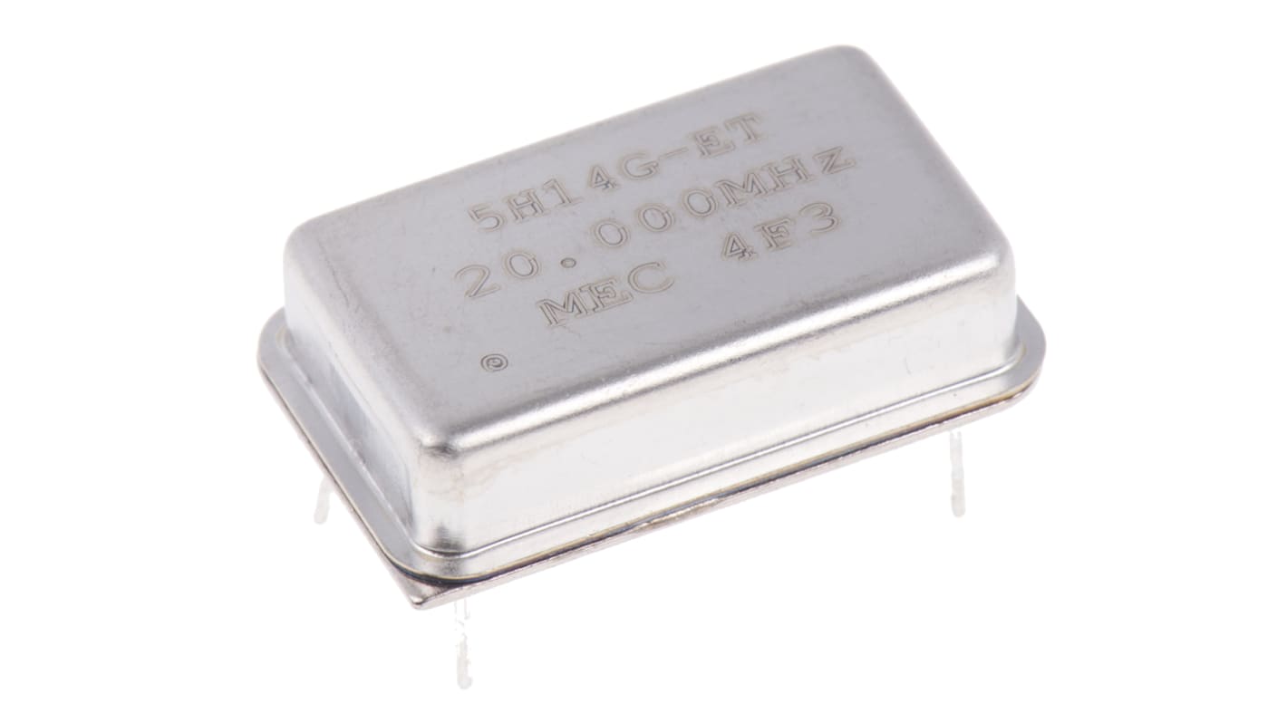 MERCURY, 20MHz Clock Oscillator, ±50ppm HCMOS, TTL, 14-Pin PDIP 5H14ET-20.000