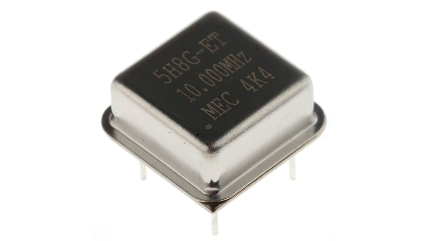 MERCURY, 10MHz Clock Oscillator, ±50ppm HCMOS, TTL, 8-Pin PDIP 5H8ET-10.000