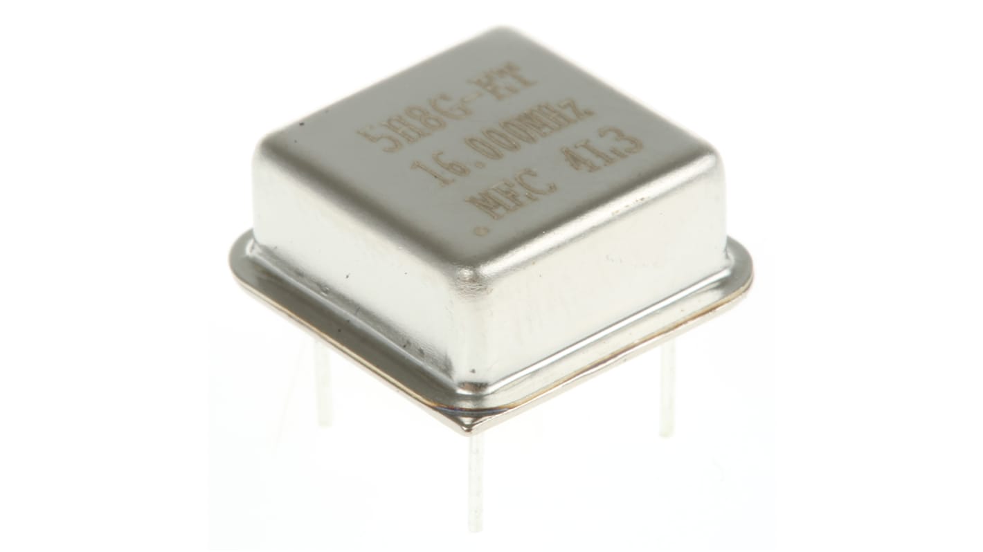 MERCURY, 16MHz Clock Oscillator, ±50ppm HCMOS, TTL, 8-Pin PDIP 5H8ET-16.000