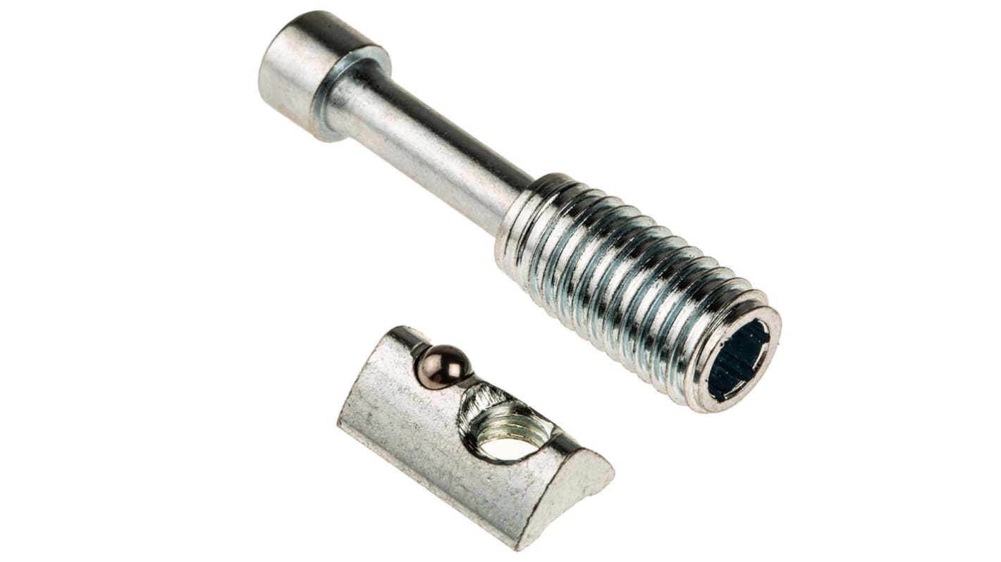RS PRO T-Matic-konnektor Samlekomponent, til stiverprofil 30 mm, til 6mm not