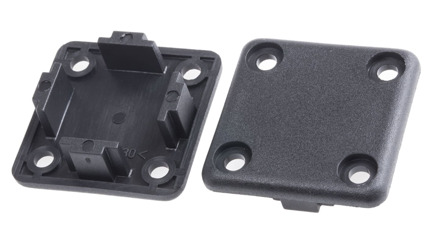 Tapa Negro, para perfil de 40 x 40 mm, 8mm