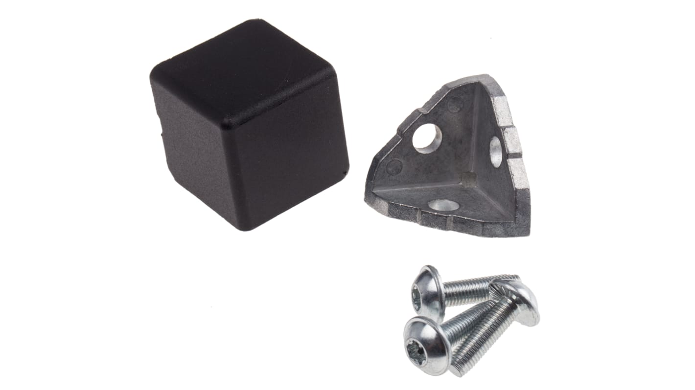 RS PRO M8 Angle Bracket, Connecting Component, Strut Profile 40 mm, Groove Size 8mm
