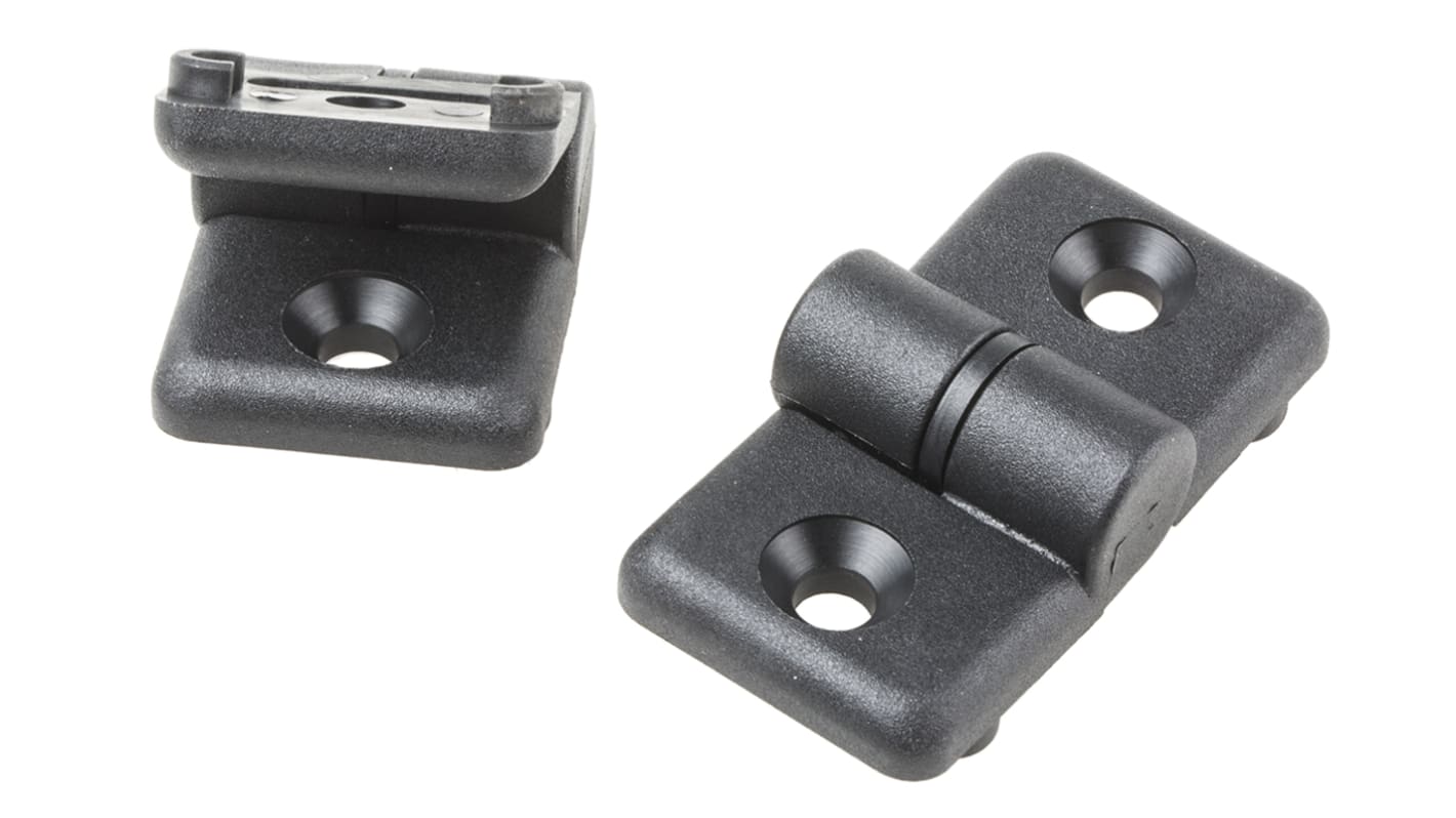 RS PRO Door Hinge, 40, 8mm Slot, 40 mm Strut Profile