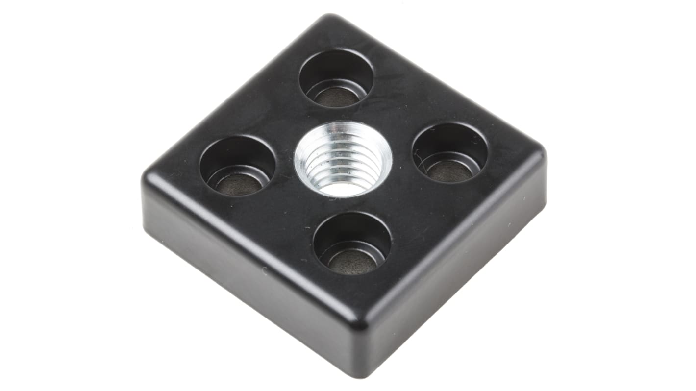 RS PRO M12, M5 Thread Base Plate, 8mm Groove