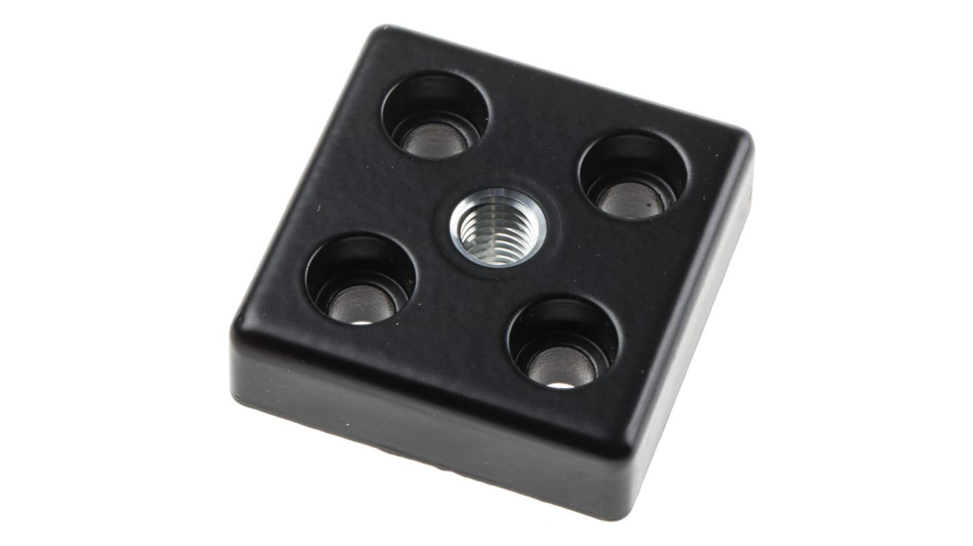 RS PRO M5, M8 Thread Base Plate, 8mm Groove
