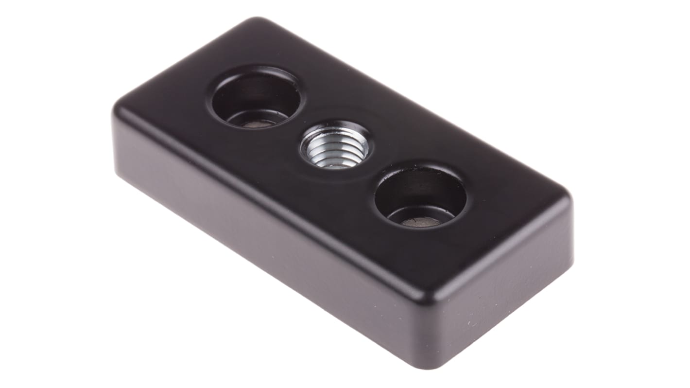 RS PRO M12, M8 Thread Base Plate, 8mm Groove