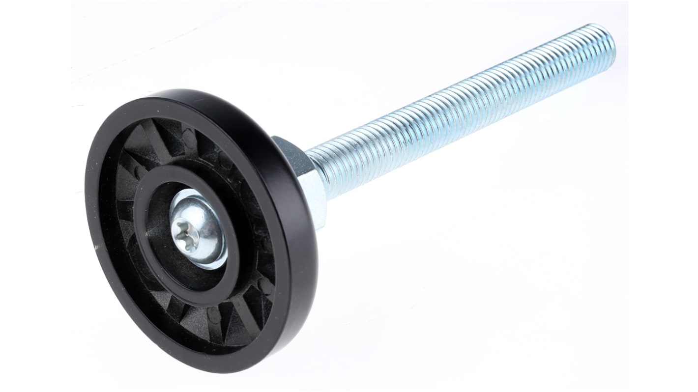 RS PRO M12 Thread Pivot Foot, 12mm 6mm Groove