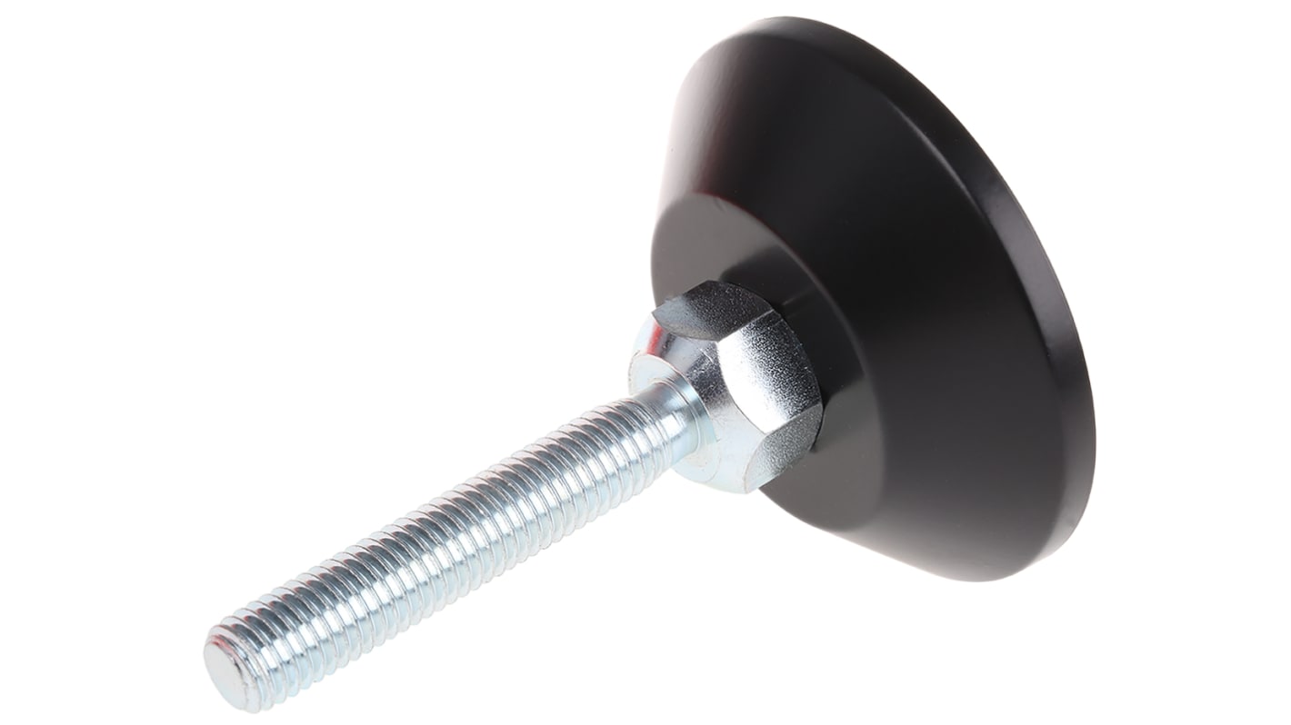 RS PRO M12 Thread Pivot Foot, 12mm 8mm Groove