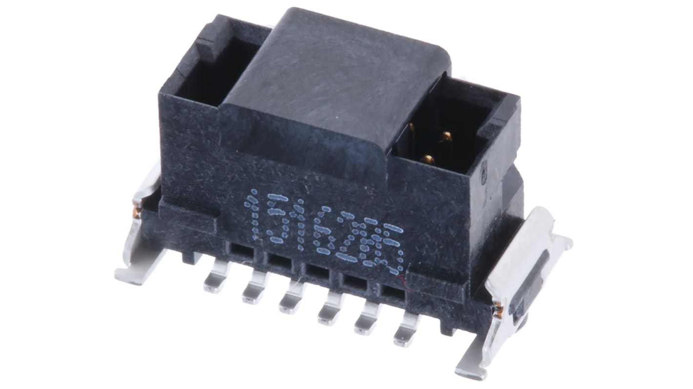 ERNI SMC Series Straight Surface Mount PCB Header, 12 Contact(s), 1.27mm Pitch, 2 Row(s), Shrouded