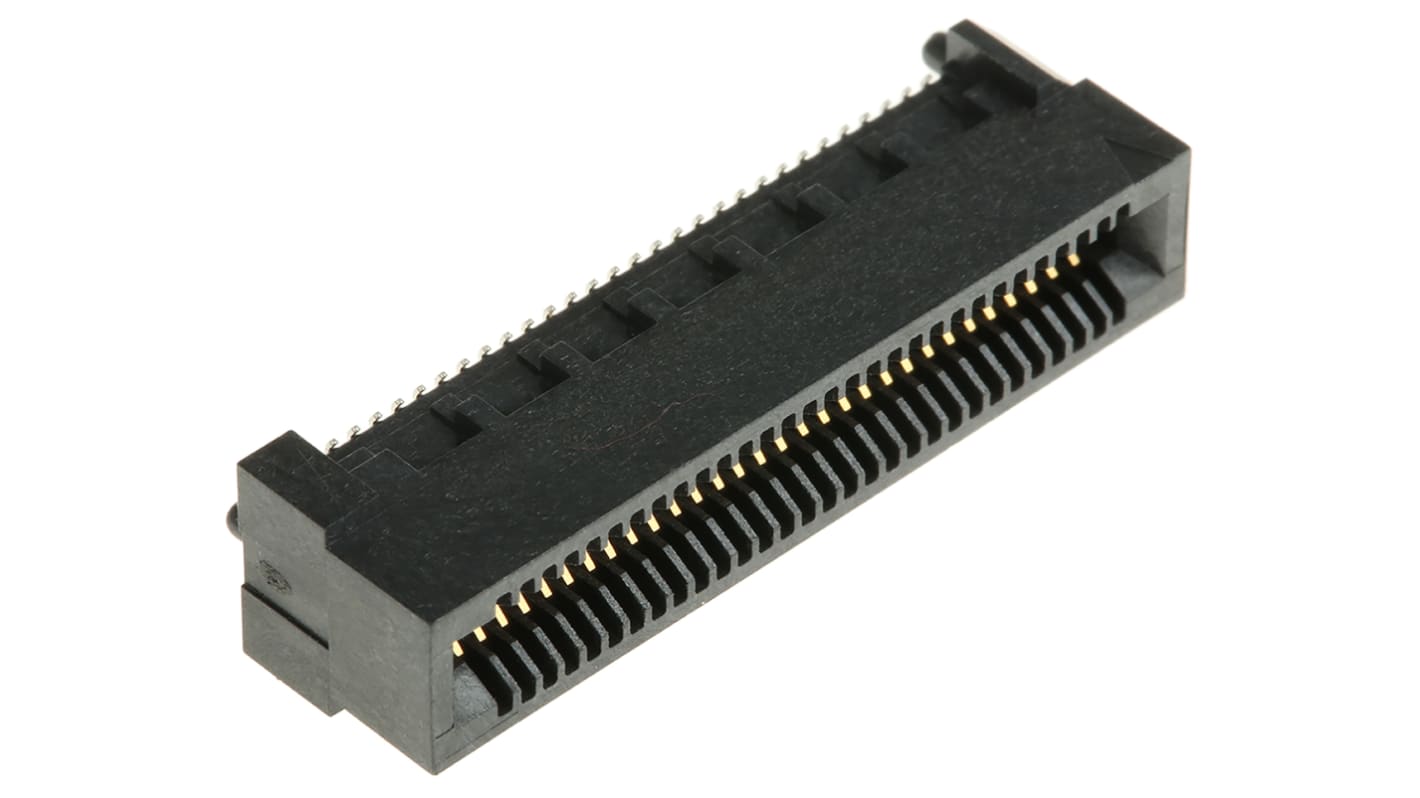 Samtec HSEC8-DV sorozatú, Felületszerelt Edge-csatlakozó 0.8mm 60 pólusú, 2 soros, 3.1A