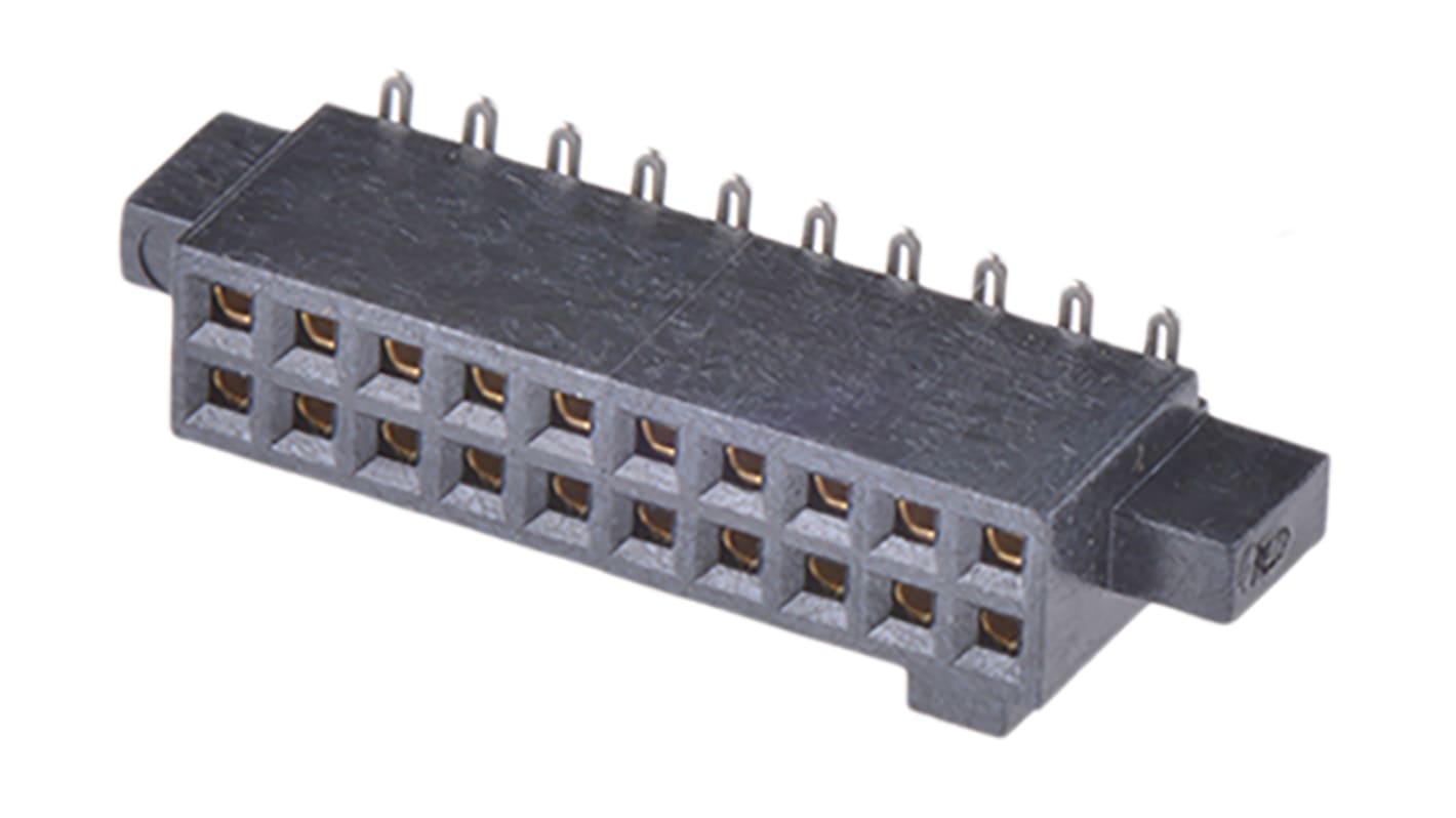 Gniazdo PCB 20 -pinowe 2 -rzędowe raster: 1.27mm typu płytka – płytka Proste SMD
