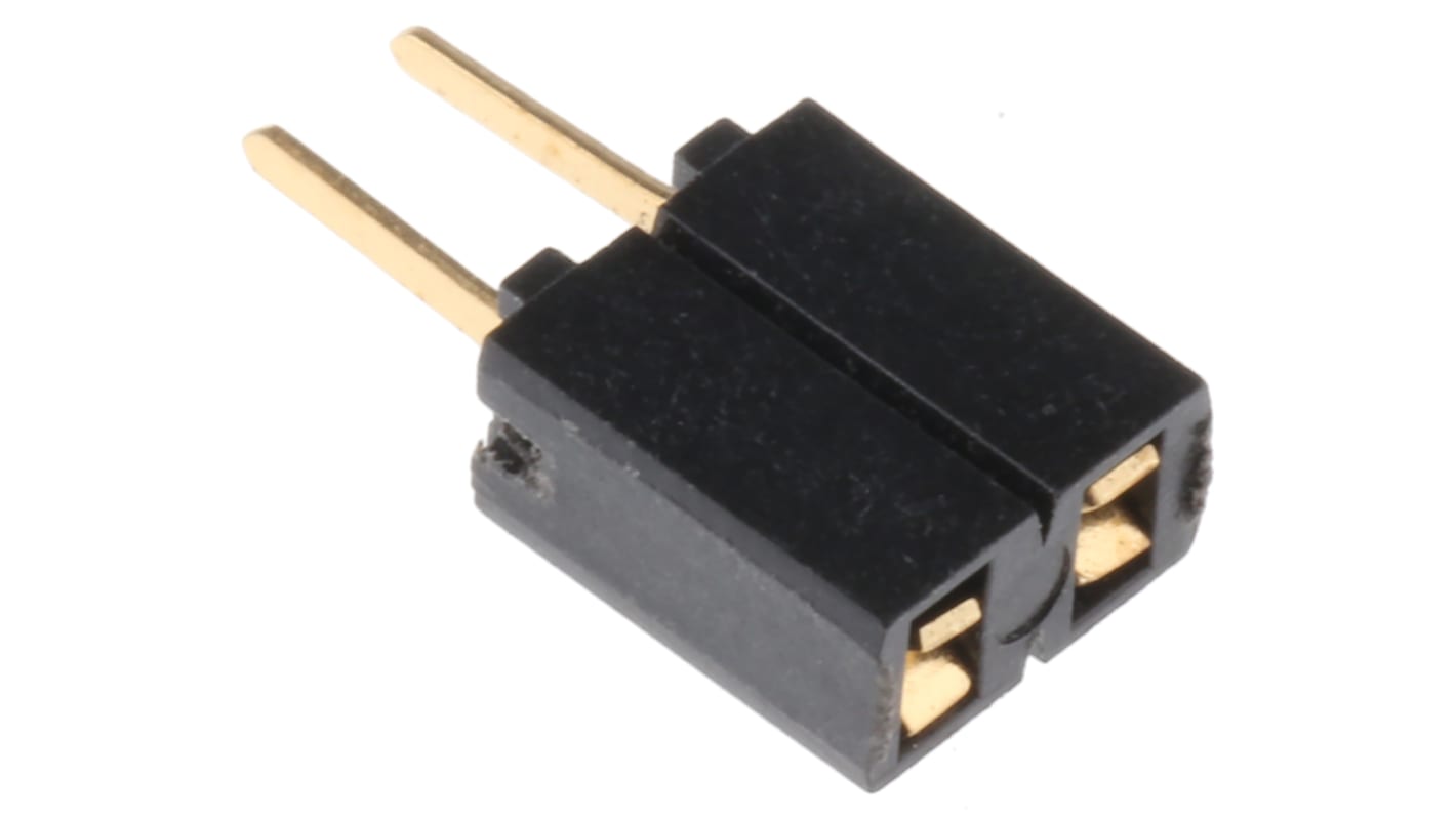 Gniazdo PCB 2 -pinowe raster: 2.54mm typu płytka – płytka Proste Przewlekany