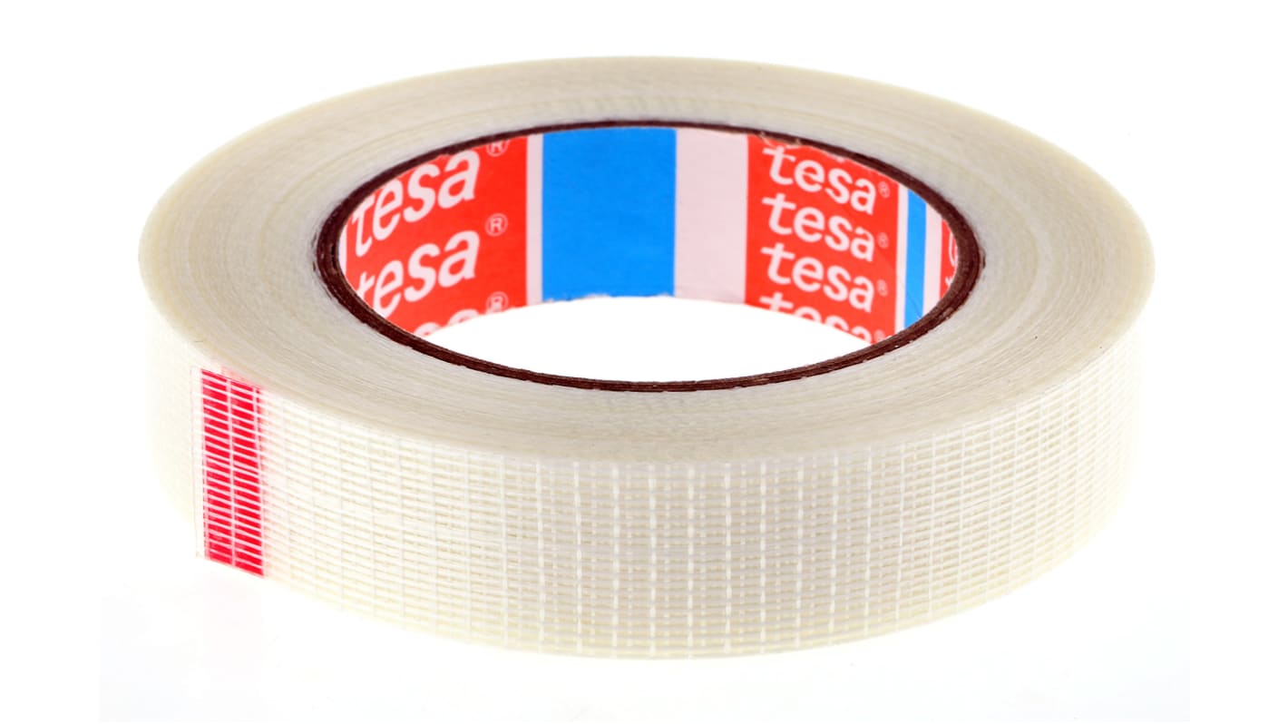 Tesa 4591 Transparent Strapping Tape, 50m x 25mm