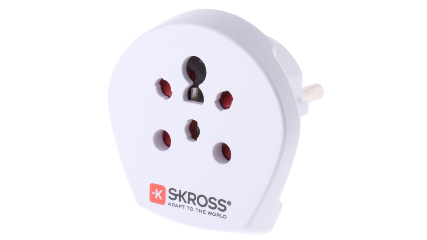 SKROSS Reiseadapter , Dänemark, Indien, Israel - Europa, Mehrere Länder, Europabuchse