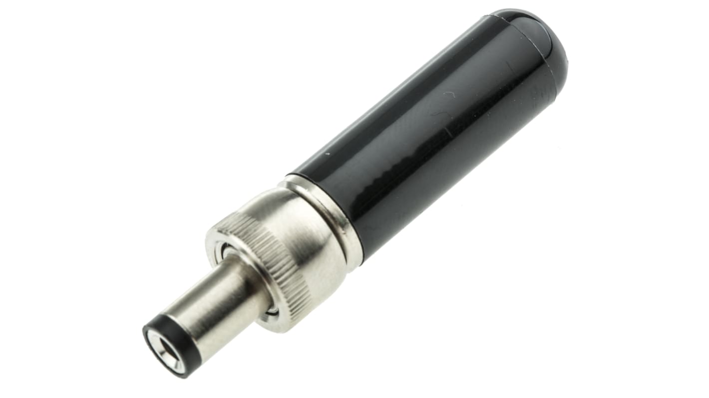 Switchcraft DC Plug Rated At 5.0A, Cable Mount, length 43.2mm, Tin