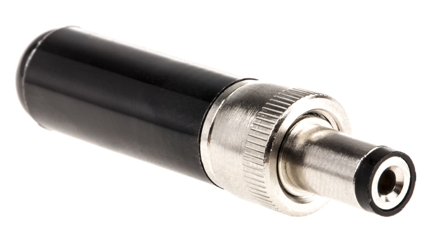 Switchcraft DC Plug Rated At 5.0A, Cable Mount, length 43.2mm, Tin