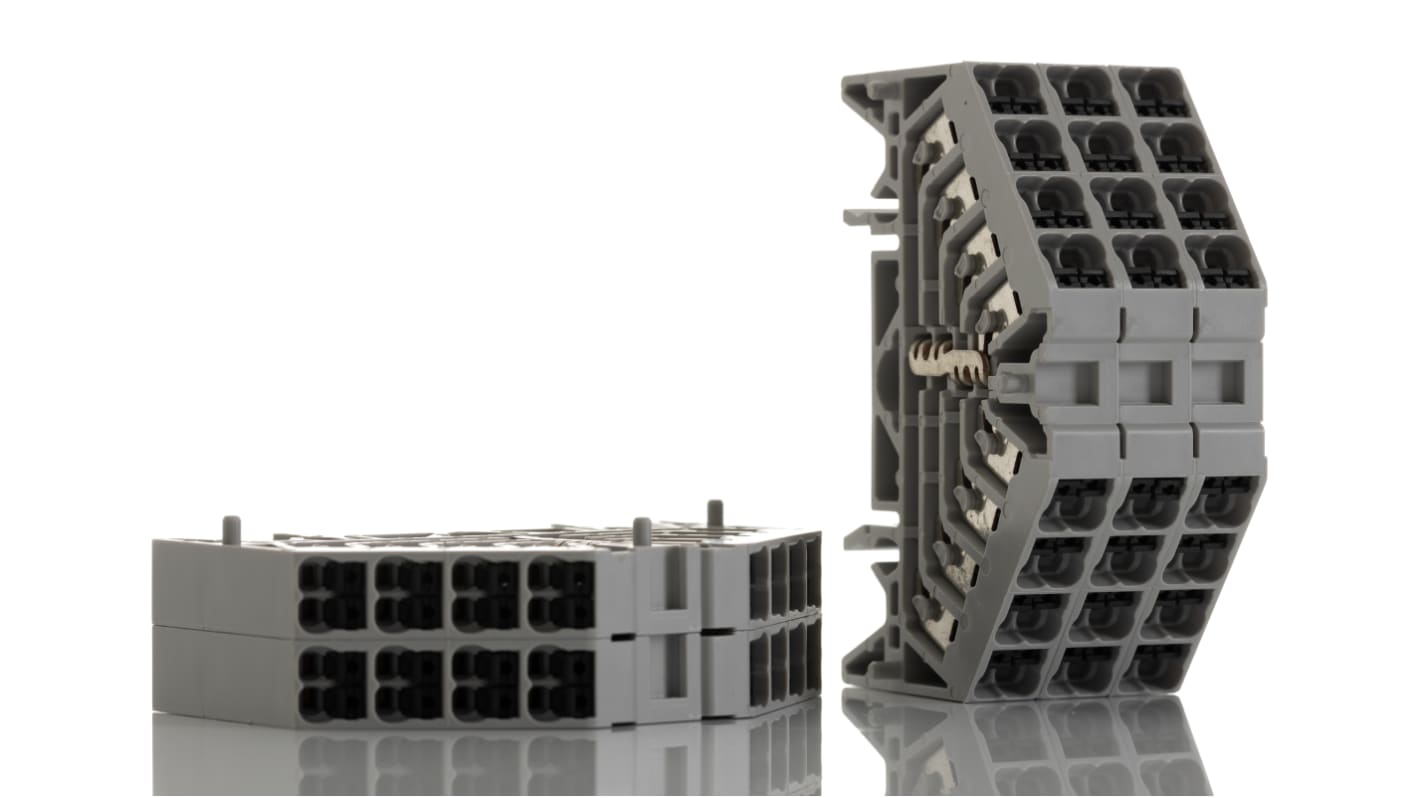 Weidmuller 1173890000 P Series Grey, 1.5mm², Quadruple-Level, Push In Termination