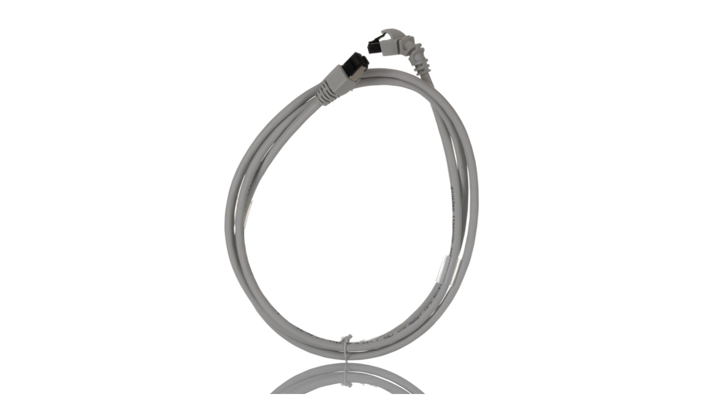 WeidmullerIE, 1.5m Cat6, Grey RJ45 to Male RJ45 Male, S/FTP Shielded, Terminated LSZH Sheath