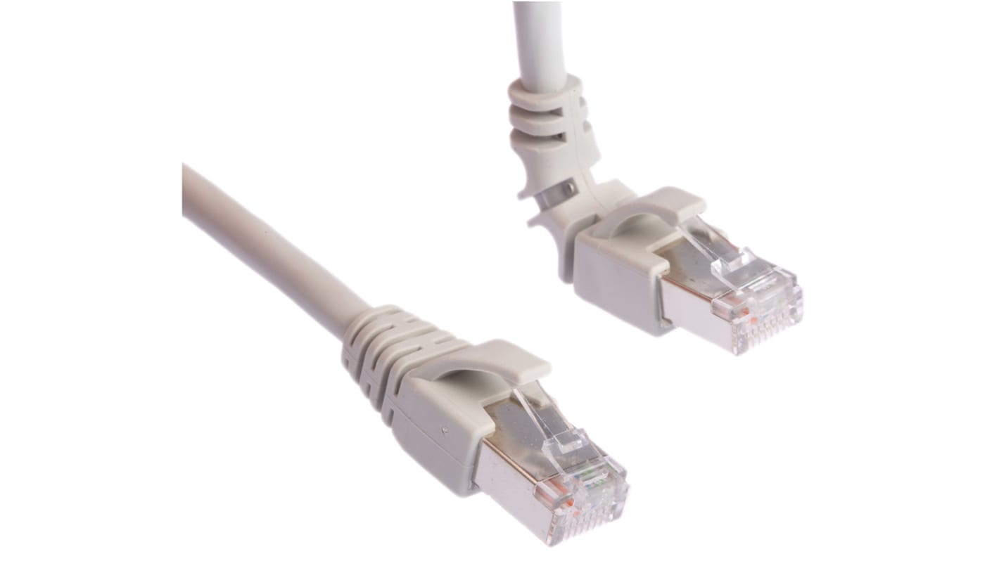 Weidmuller, 2m Cat6, Grey RJ45 to Male RJ45 Male, S/FTP Shielded, Terminated LSZH Sheath