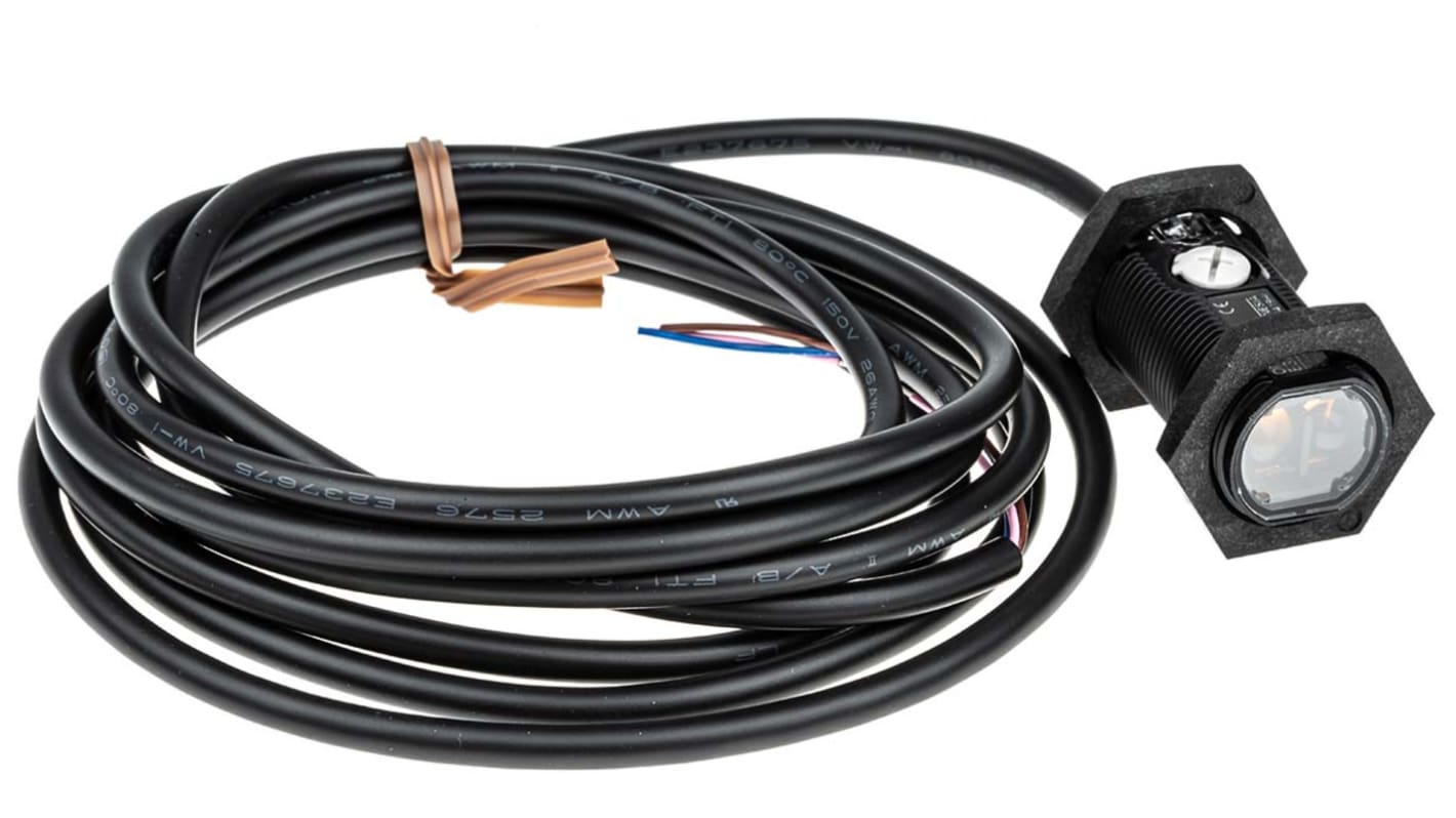 Rs-Online Sensore fotoelettrico Cilindrico Omron a retroriflessione rilevamento 100 mm → 4 m. uscita NPN