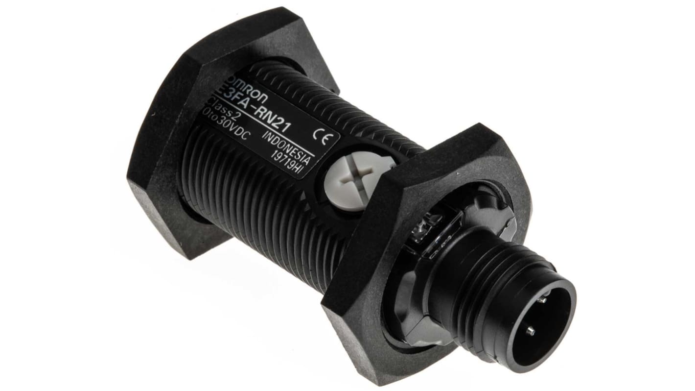 Rs-Online Sensore fotoelettrico Cilindrico Omron a retroriflessione rilevamento 100 mm → 4 m. uscita NPN