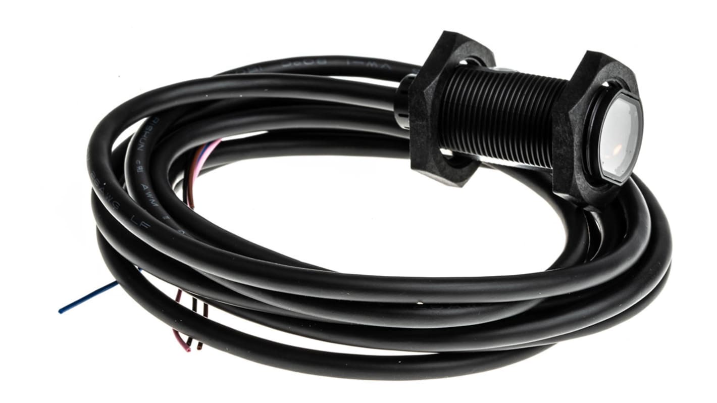 Omron Retroreflective Photoelectric Sensor, Barrel Sensor, 100 mm → 4 m Detection Range