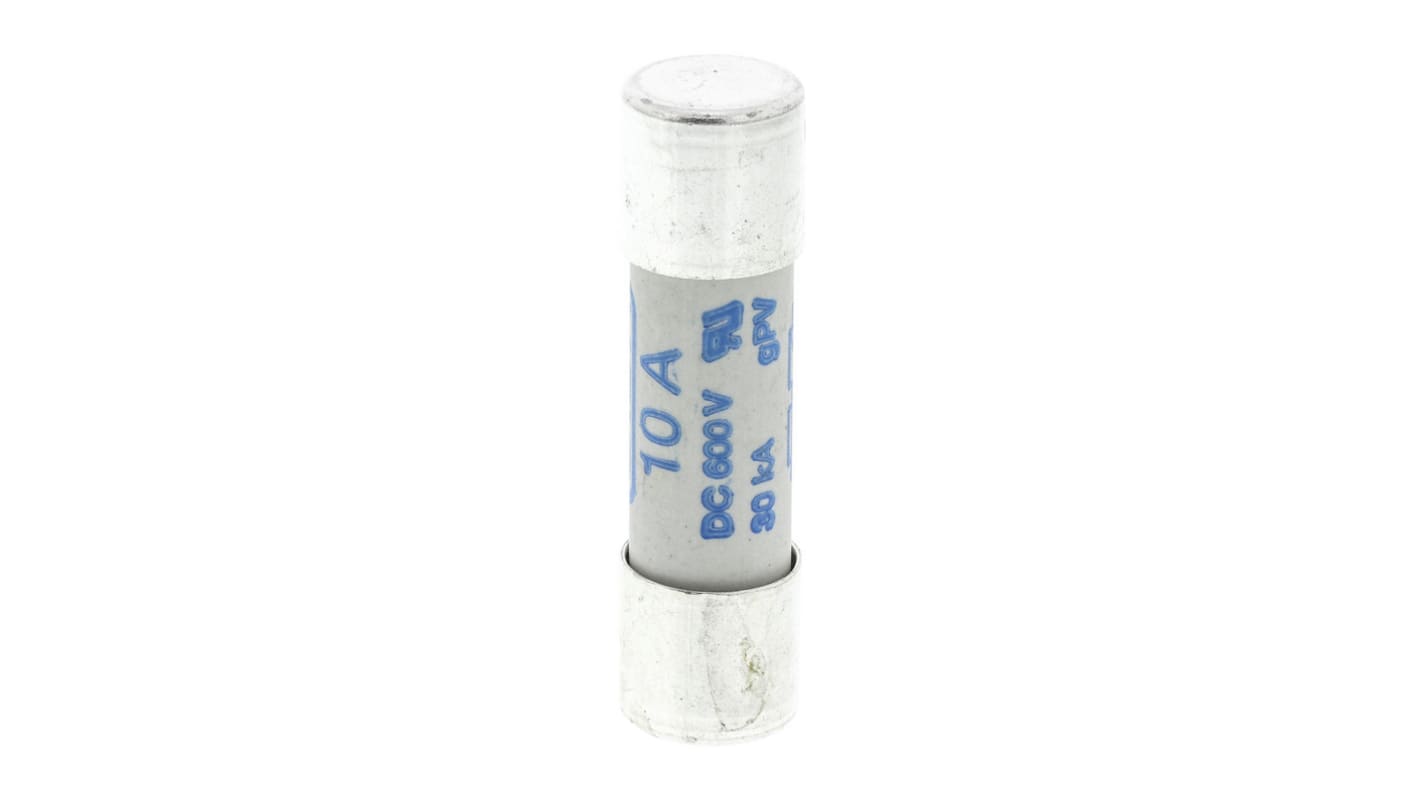 SIBA 10A Ceramic Cartridge Fuse, 10 x 38mm