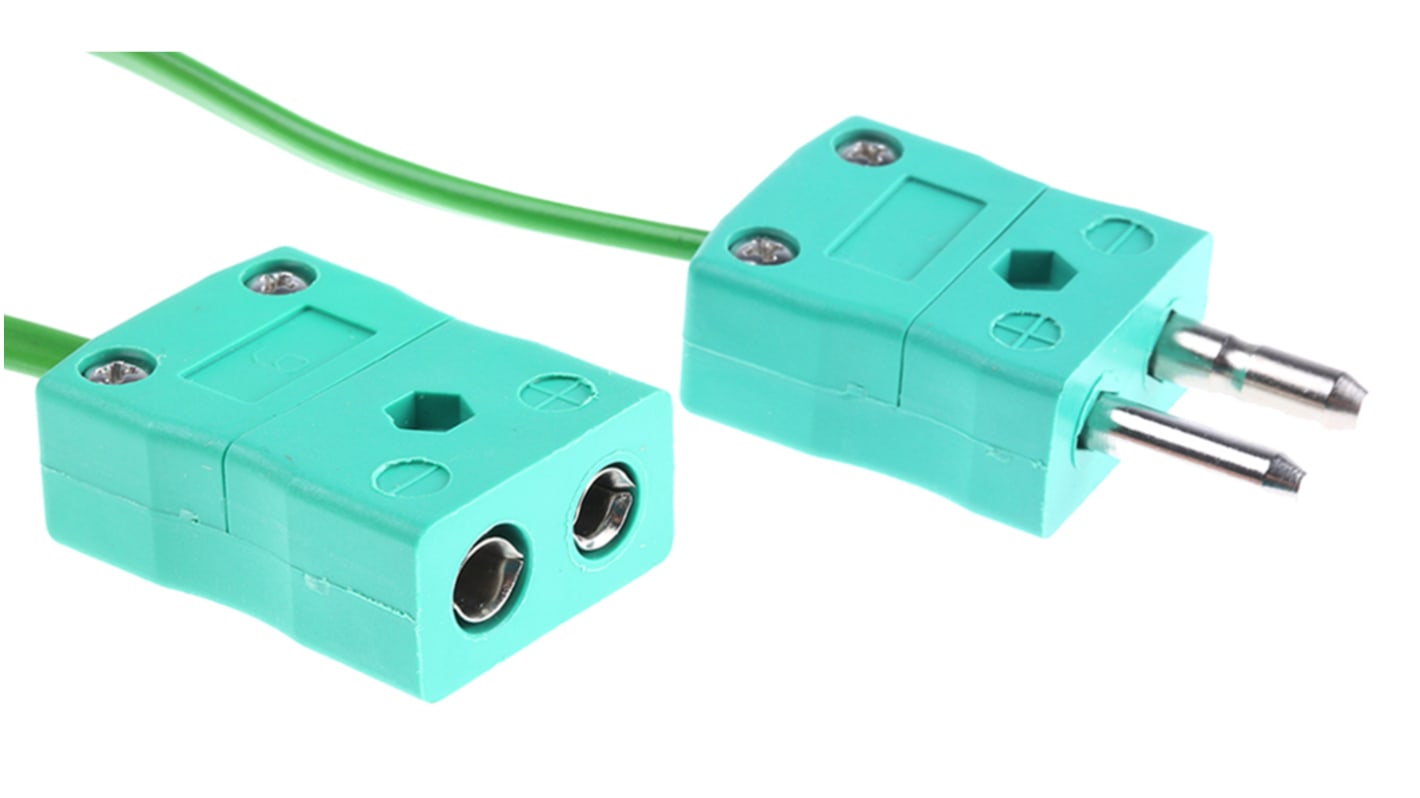 Cable alargador termopar RS PRO para termopares tipo K, temp. máx. +105°C, long. 10m, aislamiento de PVC