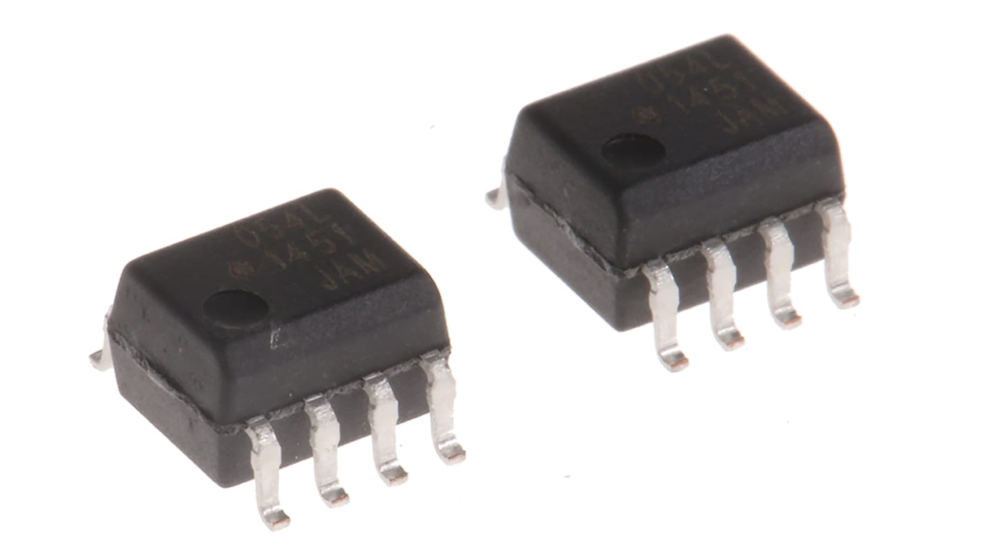 Broadcom, ACPL-054L-000E DC Input Transistor Output Dual Optocoupler, Surface Mount, 8-Pin SOIC