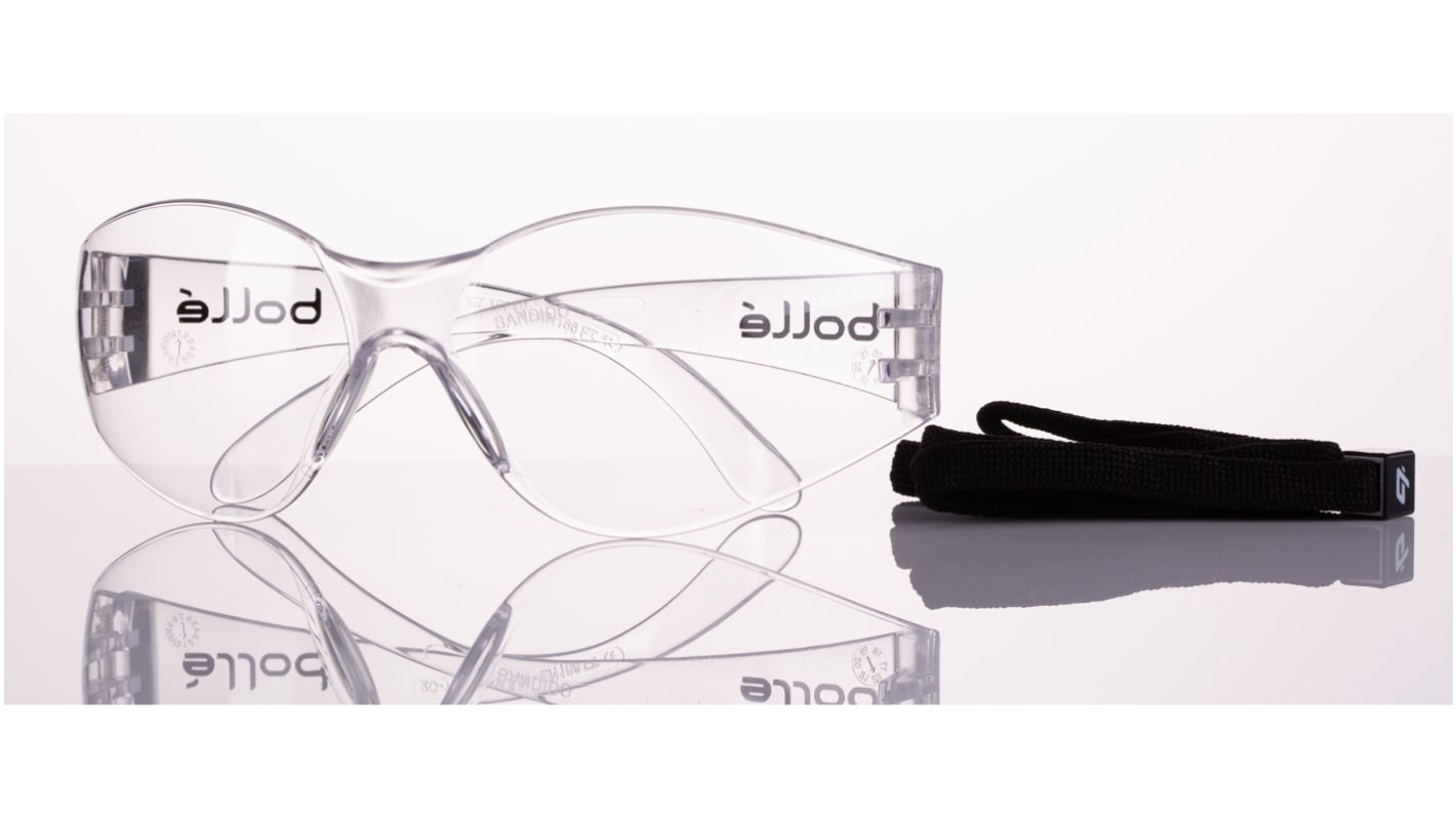 Bolle Safety BANDIDO Anti-Mist UV Safety Glasses, Clear PC Lens, Vented