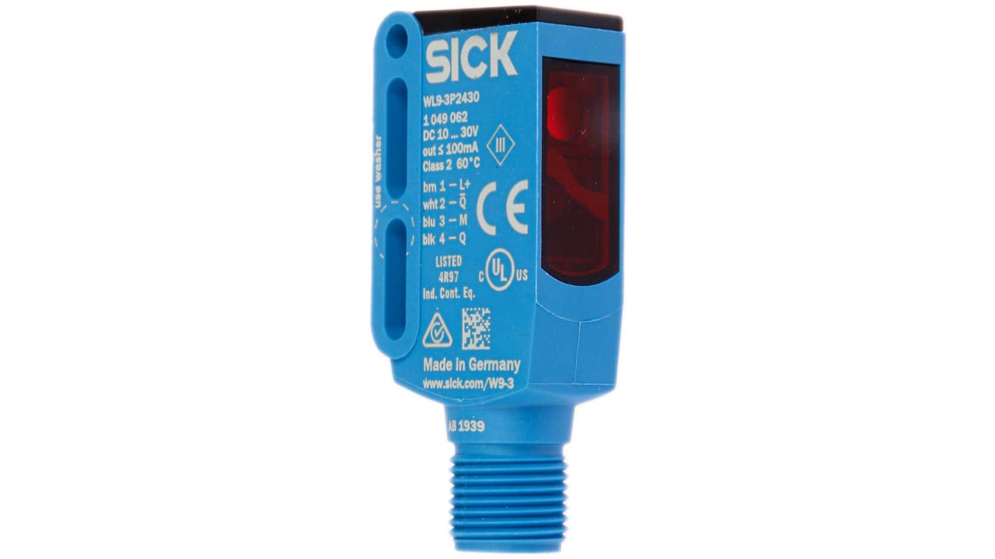 Rs-Online Sensore fotoelettrico Rettangolare SICK a retroriflessione rilevamento 0 → 4 m uscita PNP