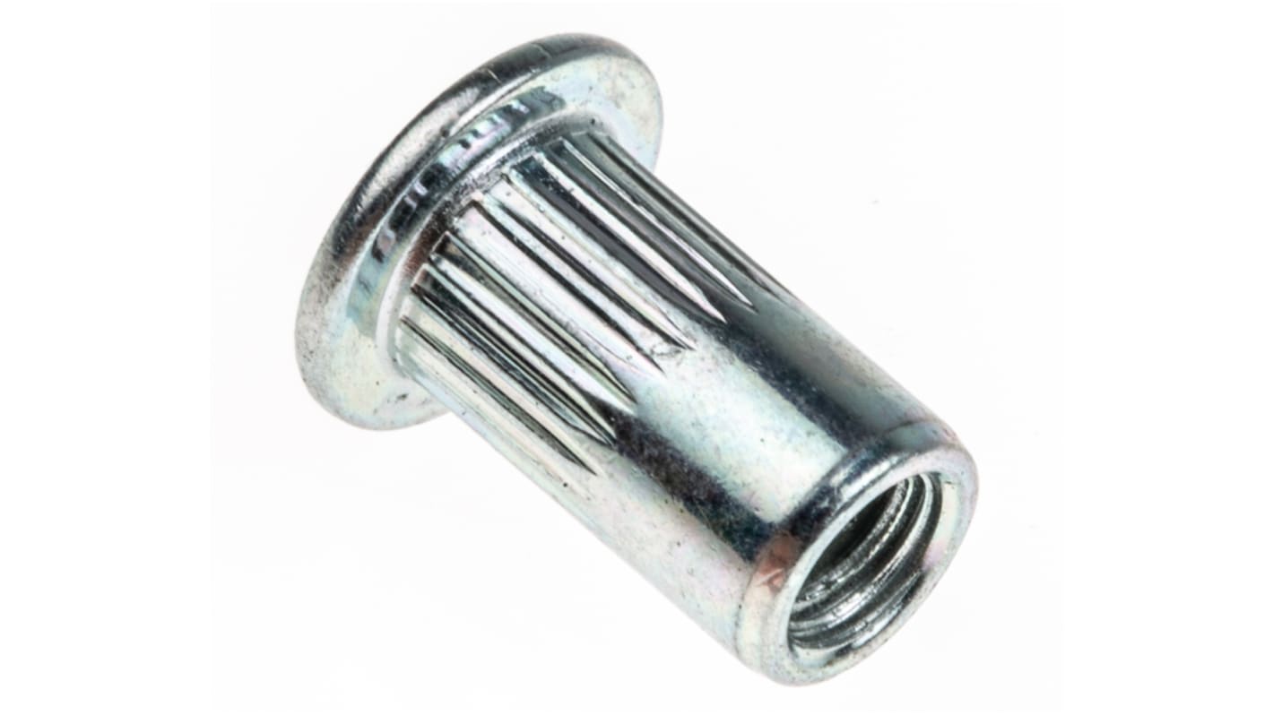 POP Röhrenförmig Niet, Ø 5.9mm x 10.3mm, Silber, Stahl, M4, 6mm, min. 0.3mm, max. 3mm