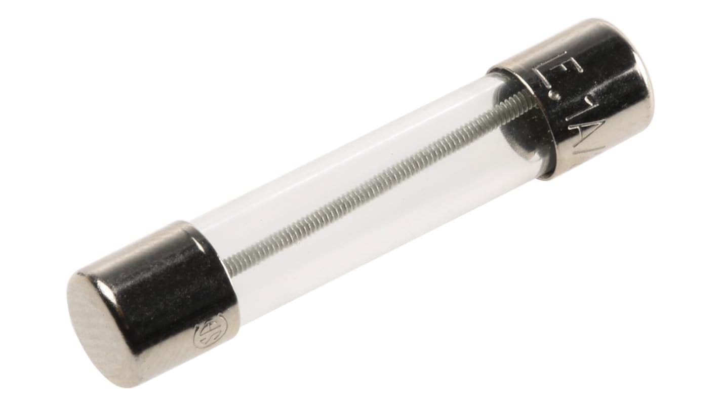 Littelfuse 1A T Glass Cartridge Fuse, 6.3 x 32mm