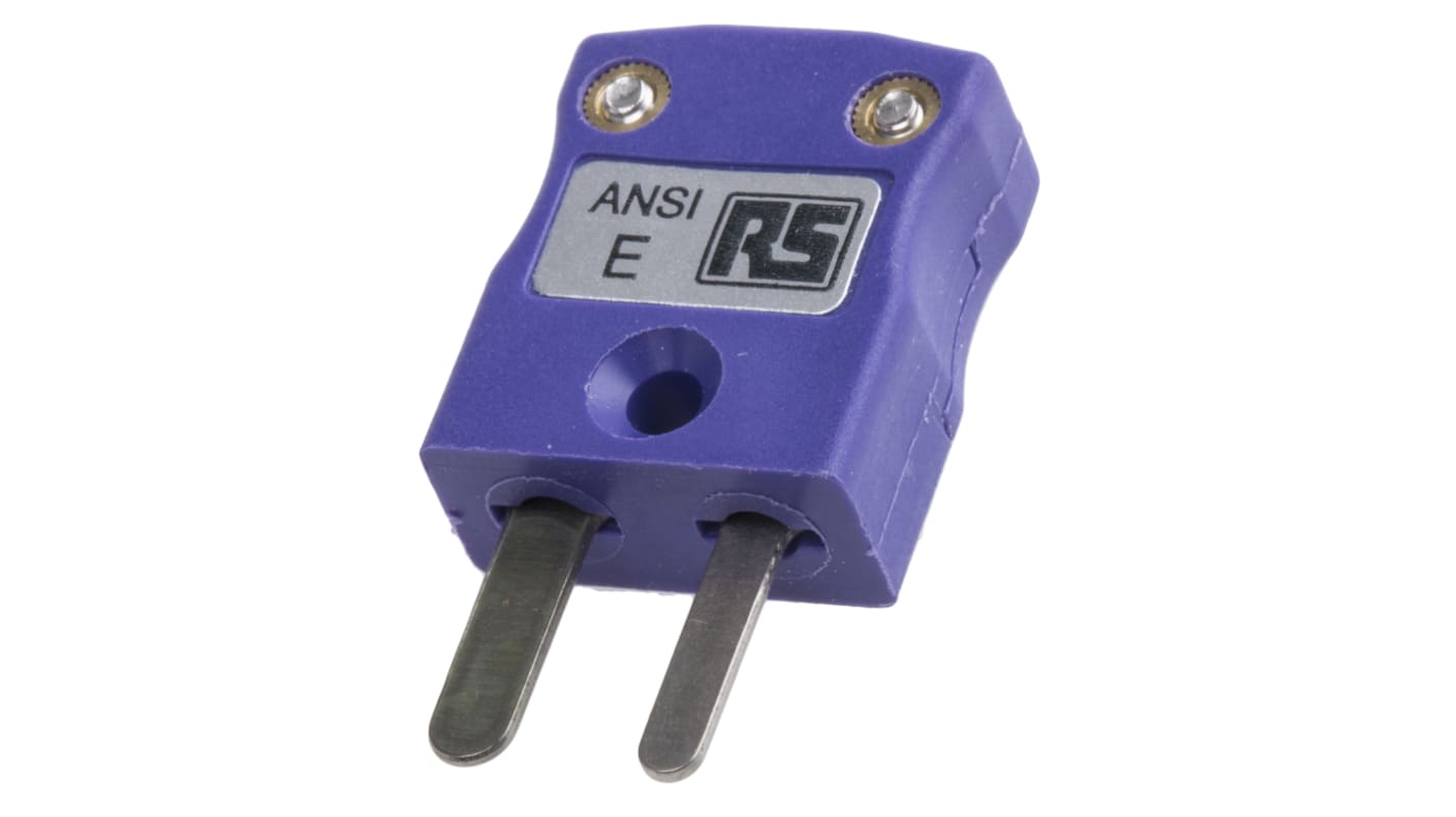 RS PRO, Miniature Thermocouple Connector for Use with Type E Thermocouple, 4mm Probe, ANSI, RoHS Compliant Standard