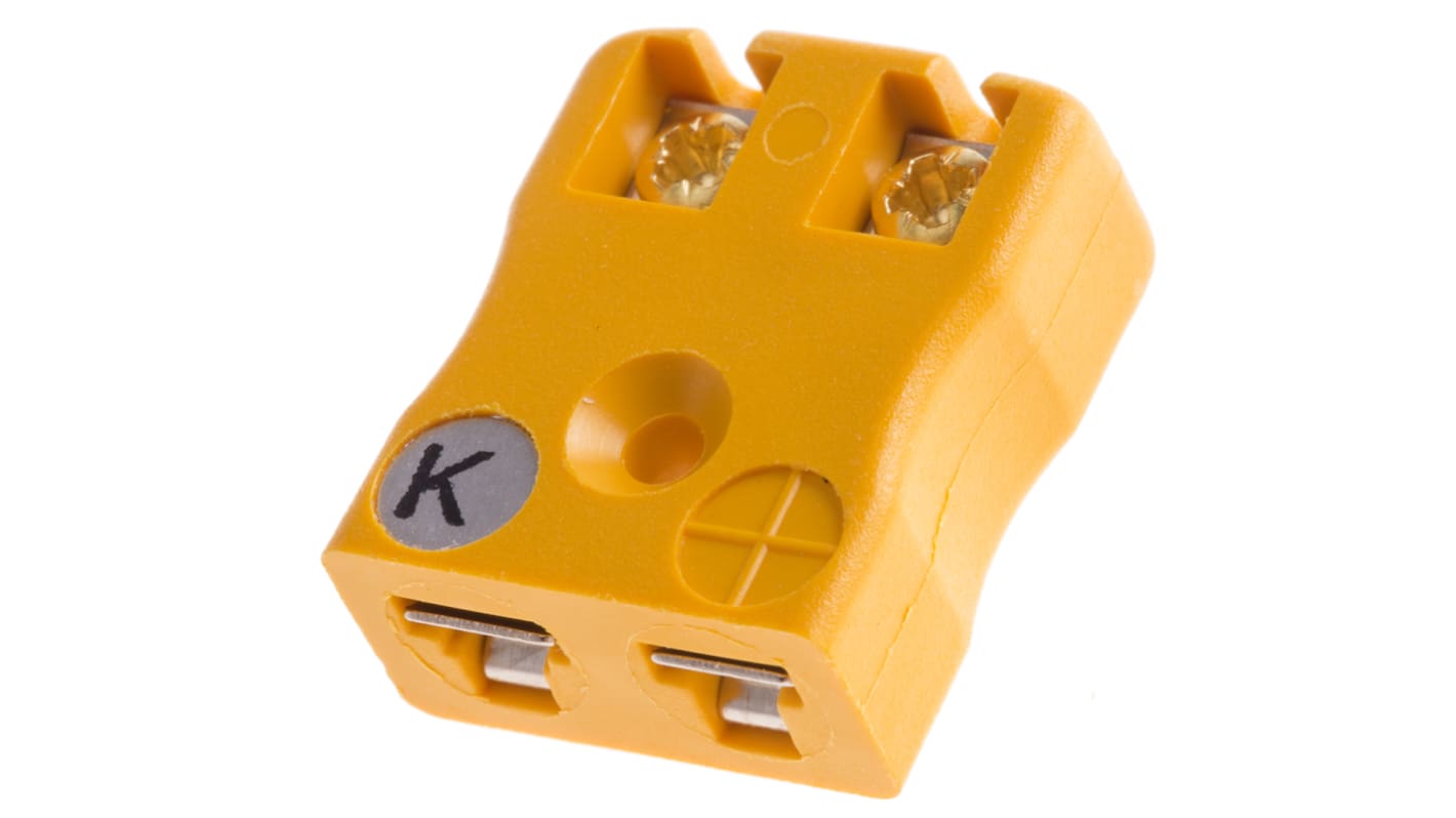 RS PRO Miniature Miniature PCB Socket Connector for Use with Type K Thermocouple, 4mm Probe, ANSI, RoHS Compliant
