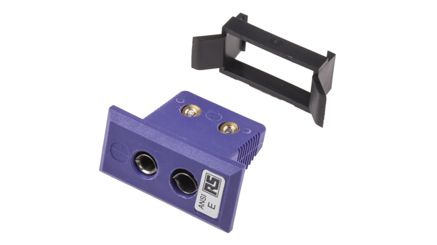 RS PRO Fascia Thermocouple Connector for Use with Type E Thermocouple, Standard Size, ANSI Standard