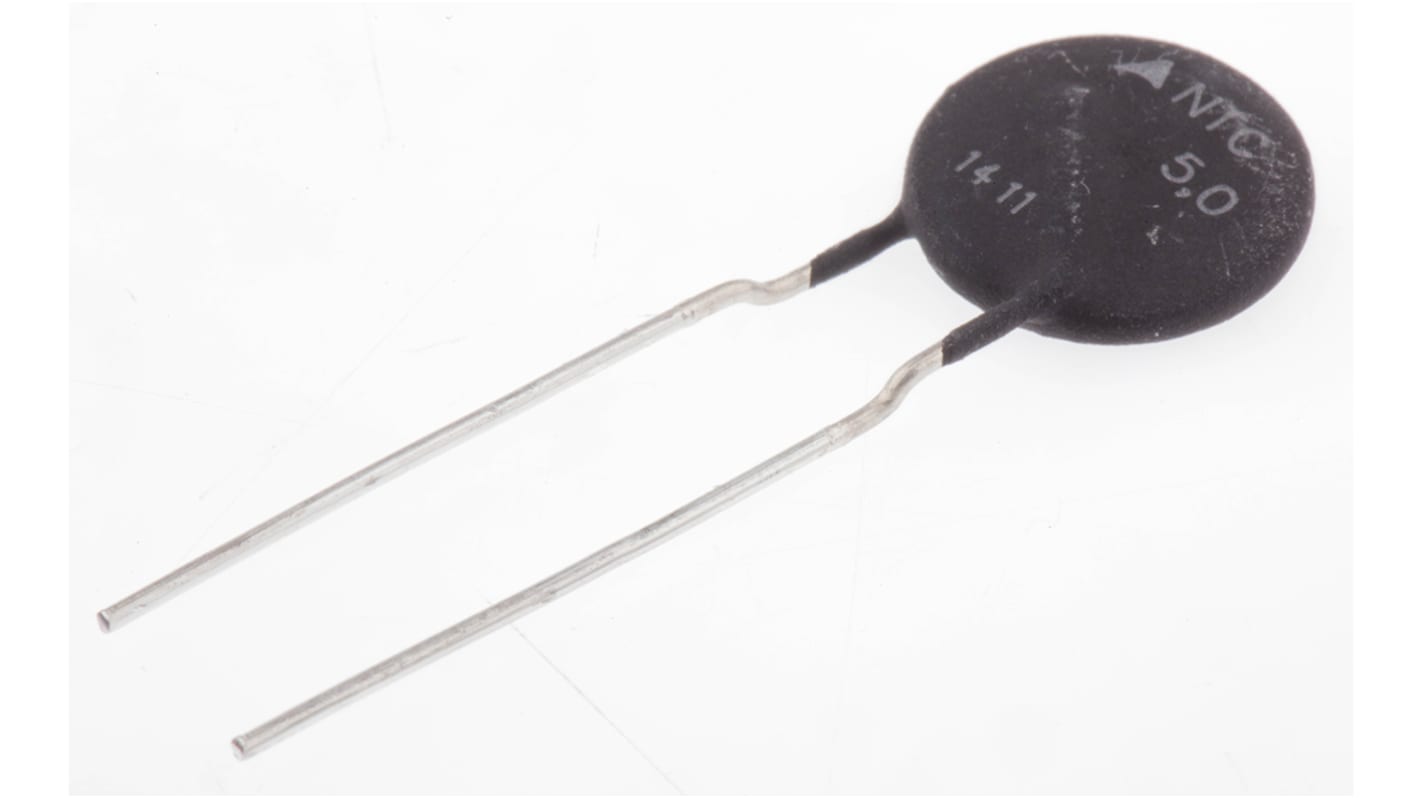 EPCOS B57213P0***M3*1 Thermistor, NTC, 5Ω, 80s, Toleranz ±20%, 3800mW, 14.5 x 7 x 22mm