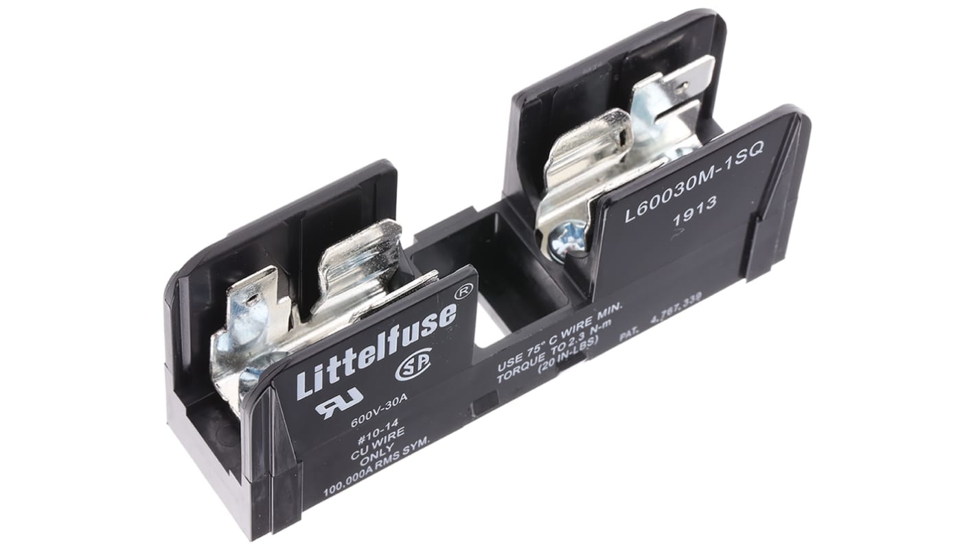 Littelfuse Sicherungshalter für Hutschienenmontage für 10 x 38mm Sicherungen 30A 600V ac 1P-polig