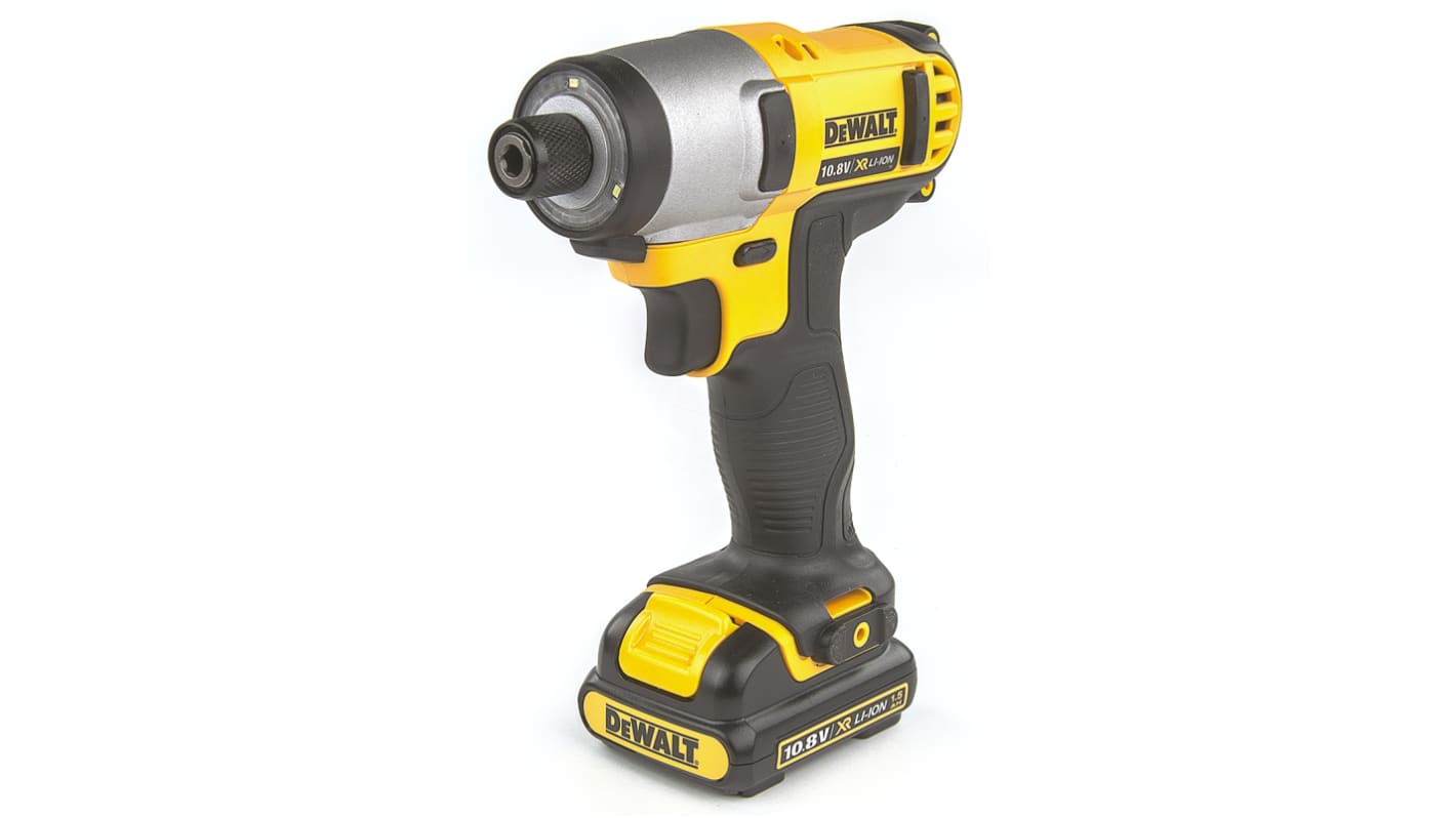 DCF815D2 GB DeWALT 1 4 in 10.8V 2Ah Cordless Impact Driver UK Plug RS