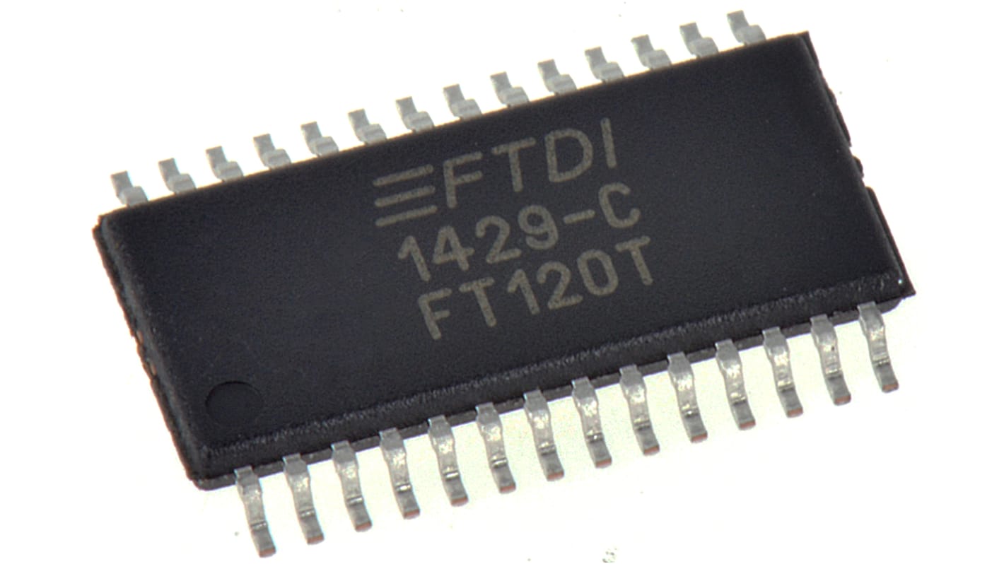 Controller USB FTDI Chip, protocolli USB 1.1, USB 2.0, TSSOP, 28 Pin