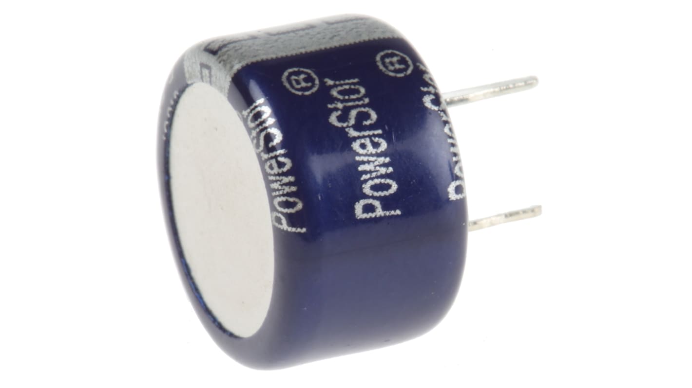 Eaton 0.33F Supercapacitor -20 → +80% Tolerance, 5.5V dc, Through Hole